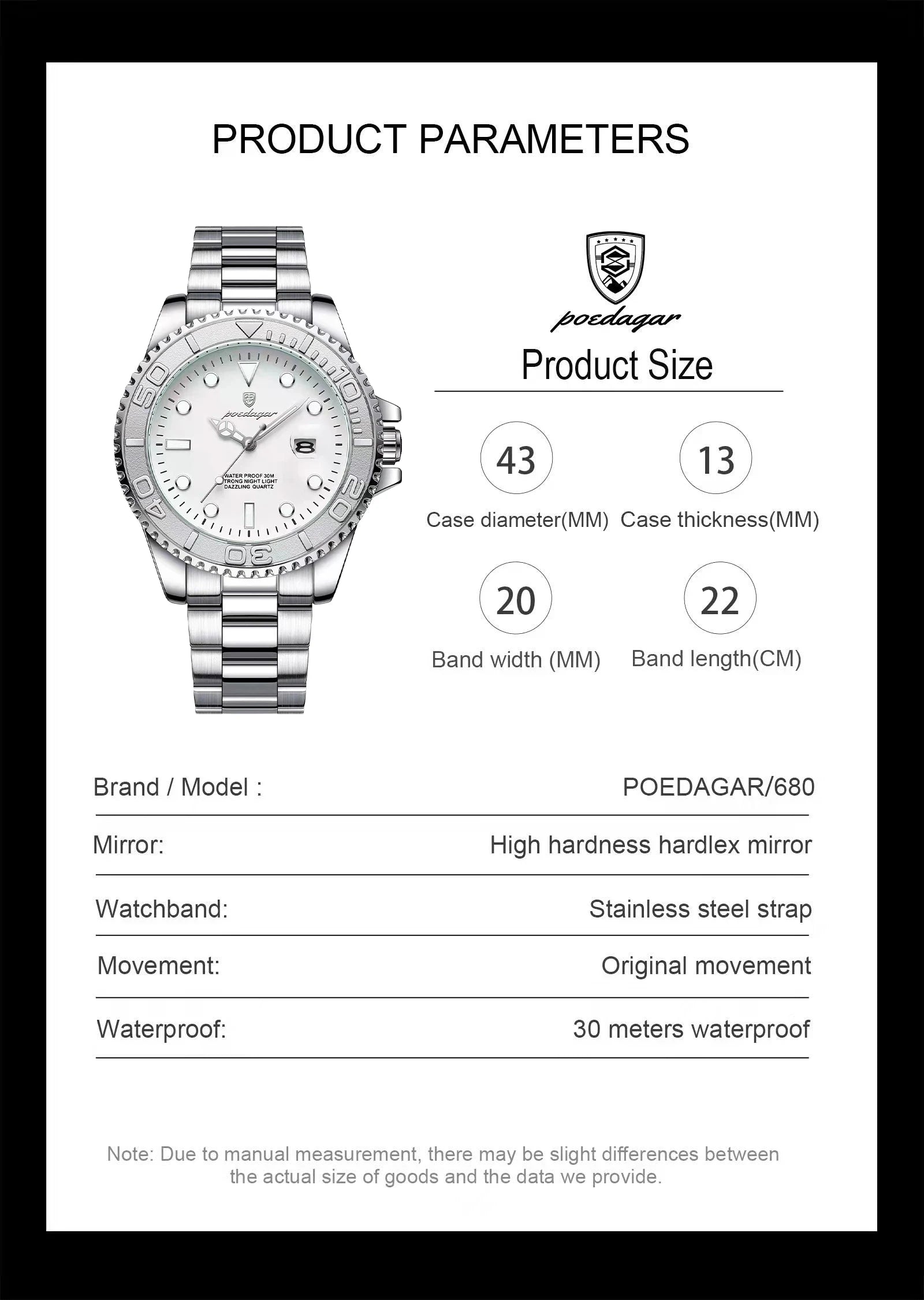 Luxury Military Men's Watch - Waterproof & Luminous