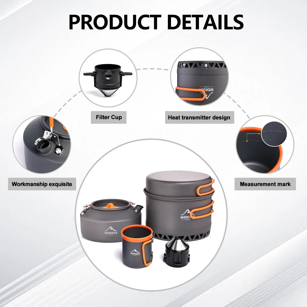 Premium Outdoor Camping Cookware Set - Portable & Durable