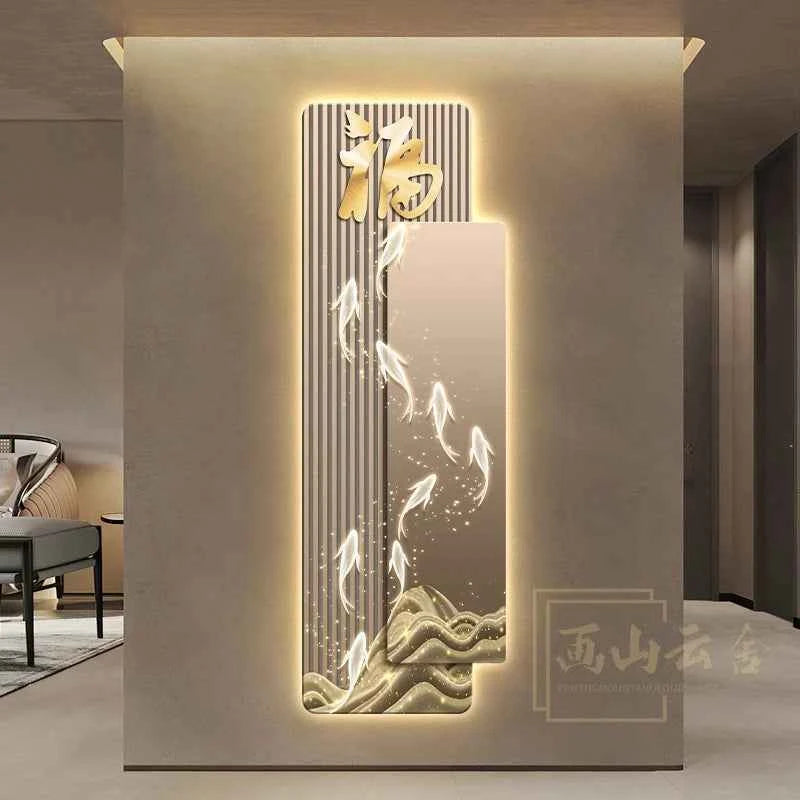 Elegant Reindeer LED Decorative Painting - Luxury Corridor Wall Light
