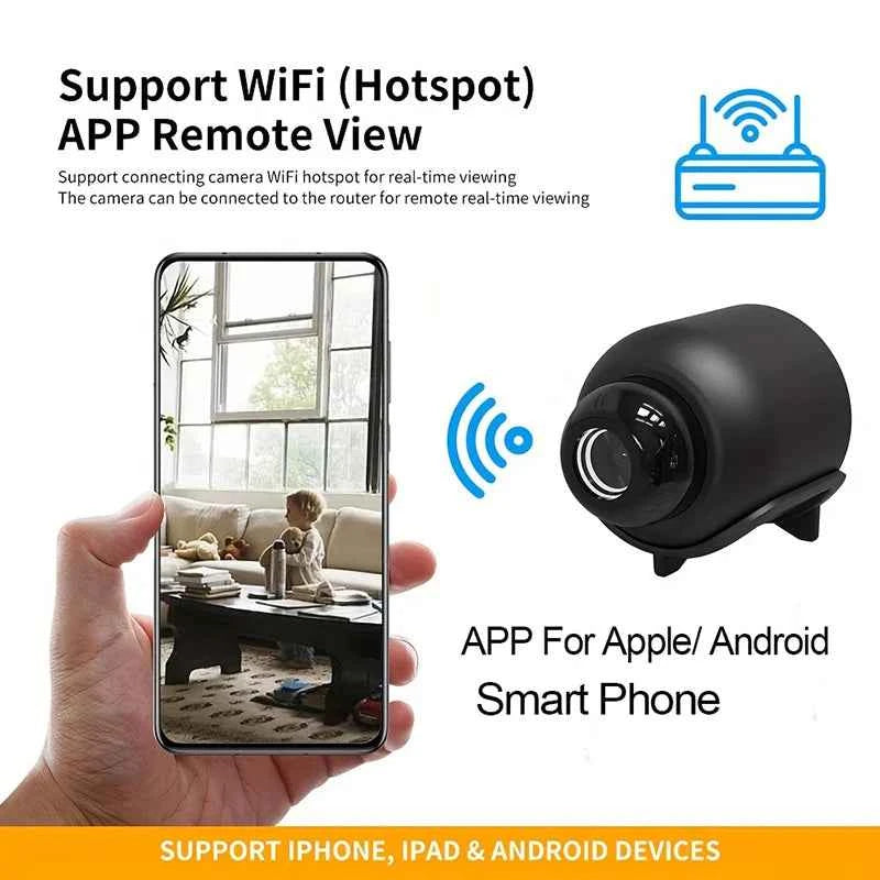 Premium Wireless Mini Camera - 1080P Night Vision & Motion Detection