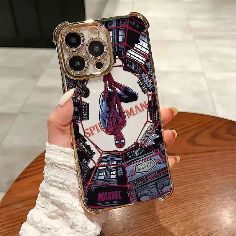 Spider Man Plating Phone Case - Premium Anti-Fall Design