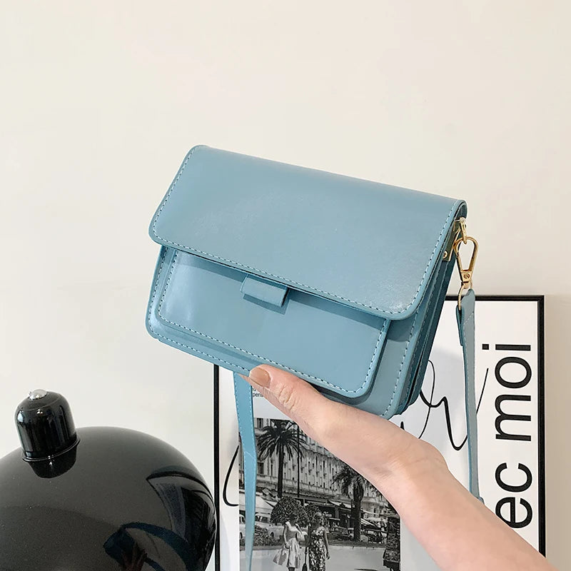 Elegant Designer Small Handbag - Premium PU Leather