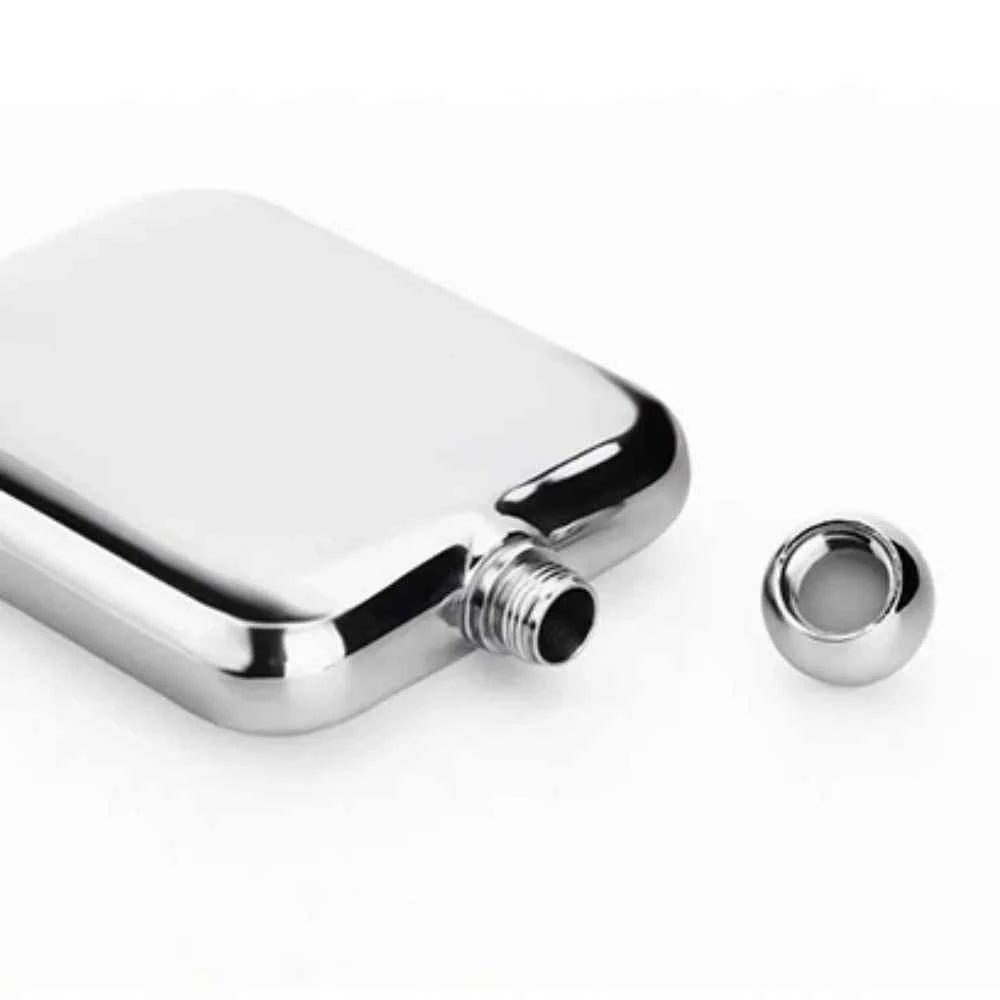 Liquor Bottle Hip Flask For Man Father Protable Pocket Alcohol Whiskey Hidden Hip Flask  Stainless Steel With Leathe Cover