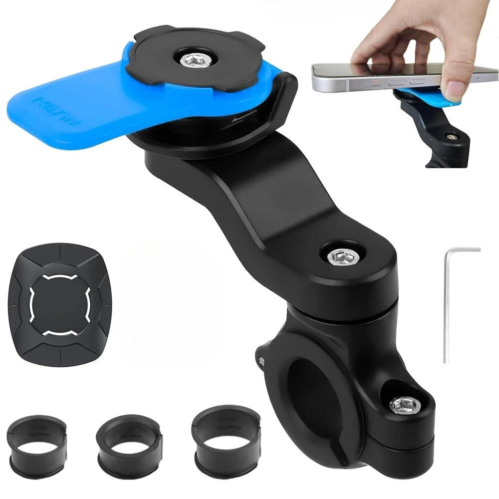 Universal Smartphone Handlebar Mount - Shock Absorber & 360 Rotation