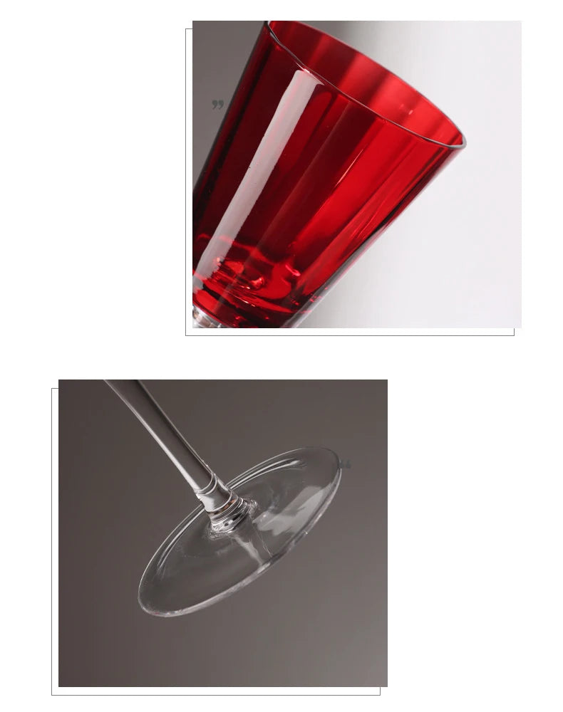 Elegant High-Footed Premium Wine Glass - Creative Bubble Design