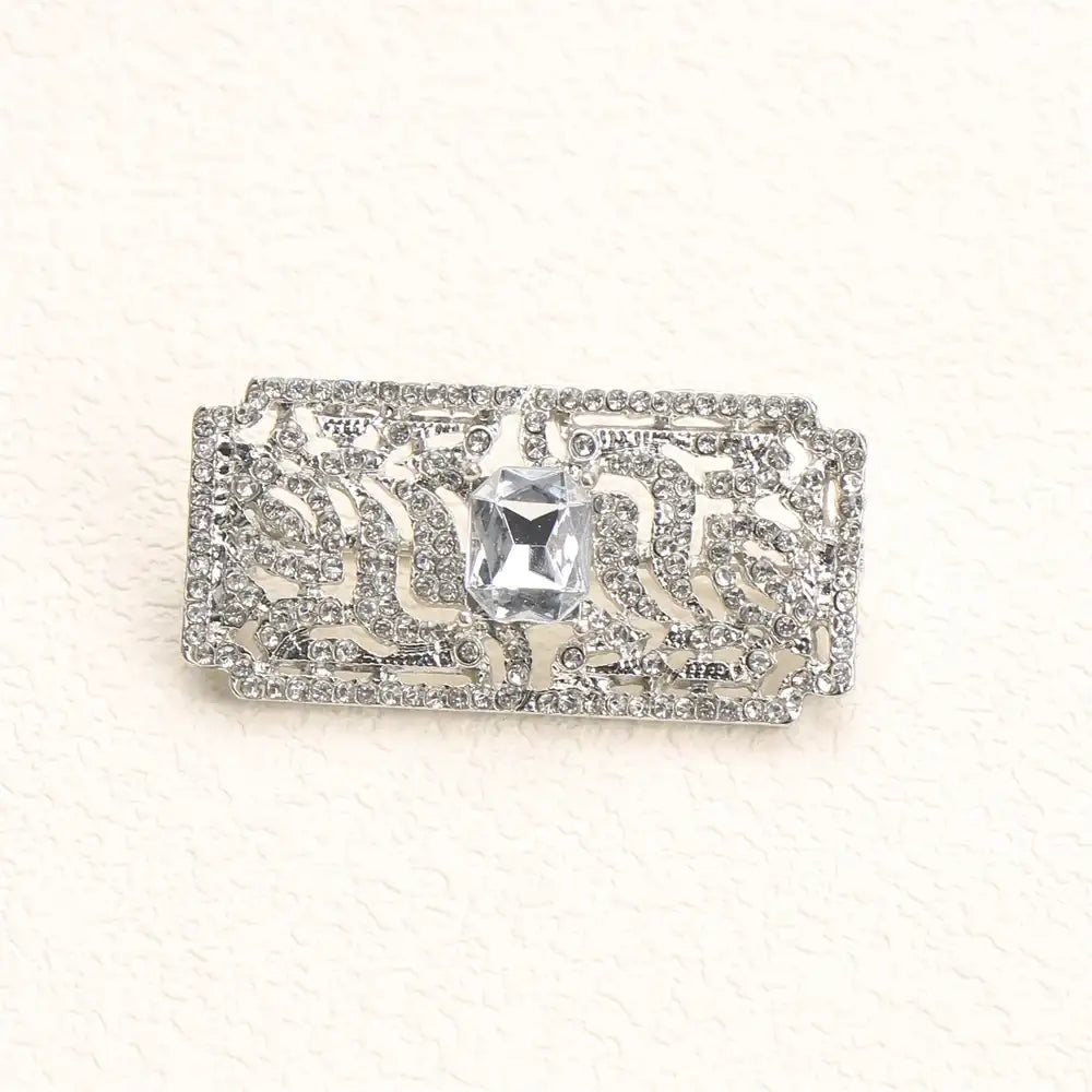 Premium Crystal Bow Brooch - Exquisite Sparkling Accessory