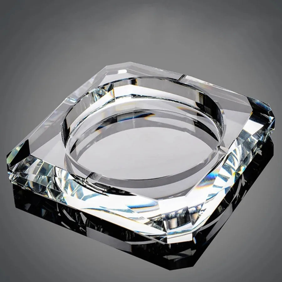 Elegant Crystal Ashtray - Luxury KTV Bar Accessory