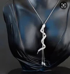 Luxury Crystal Flower Long Sweater Necklace - Elegant Pendant