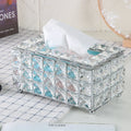 Elegant Luxury Crystal Tissue Box for Tabletop Decor