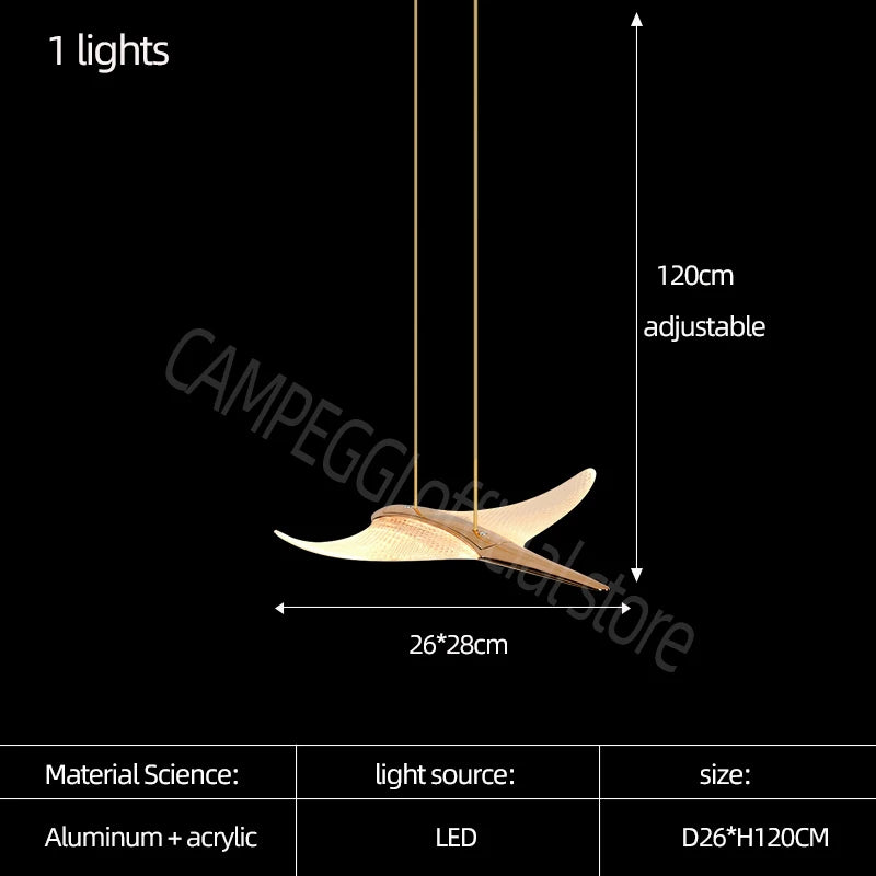 Luxury Modern Acrylic LED Chandelier - Elegant Villa Lighting