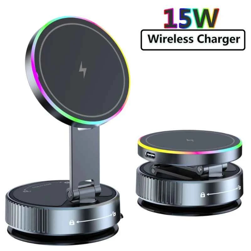 Premium Magnetic Wireless Car Charger Mount - 360° Rotatable