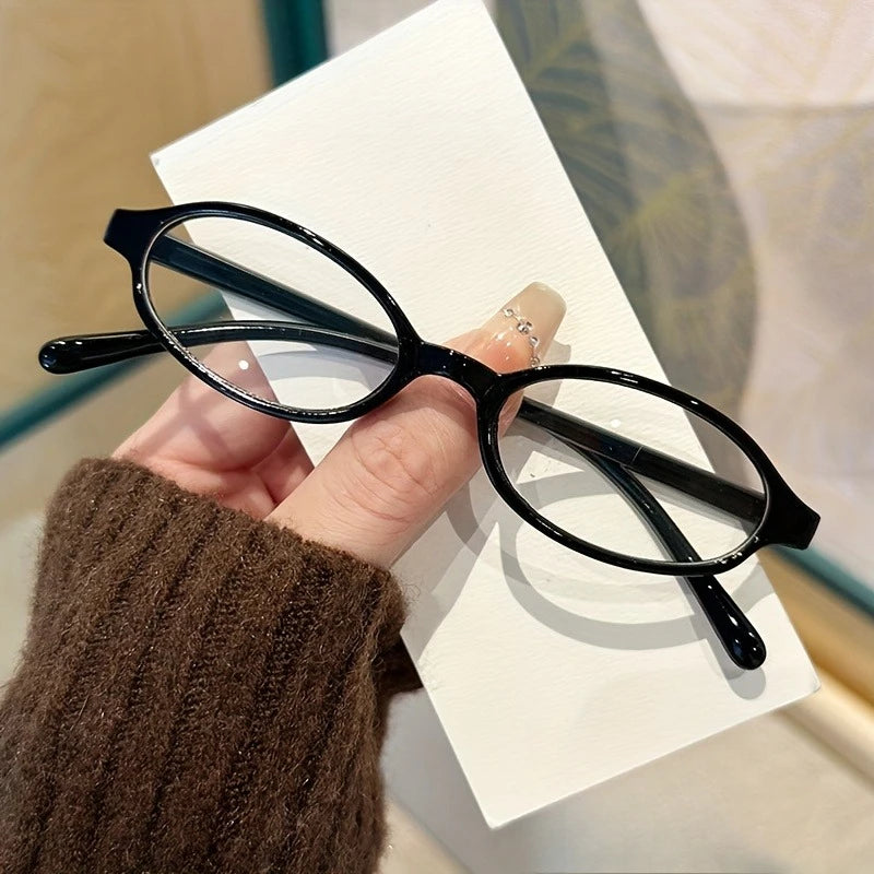 Vintage Anti Blue Light Glasses - Retro Oval Frame for Women