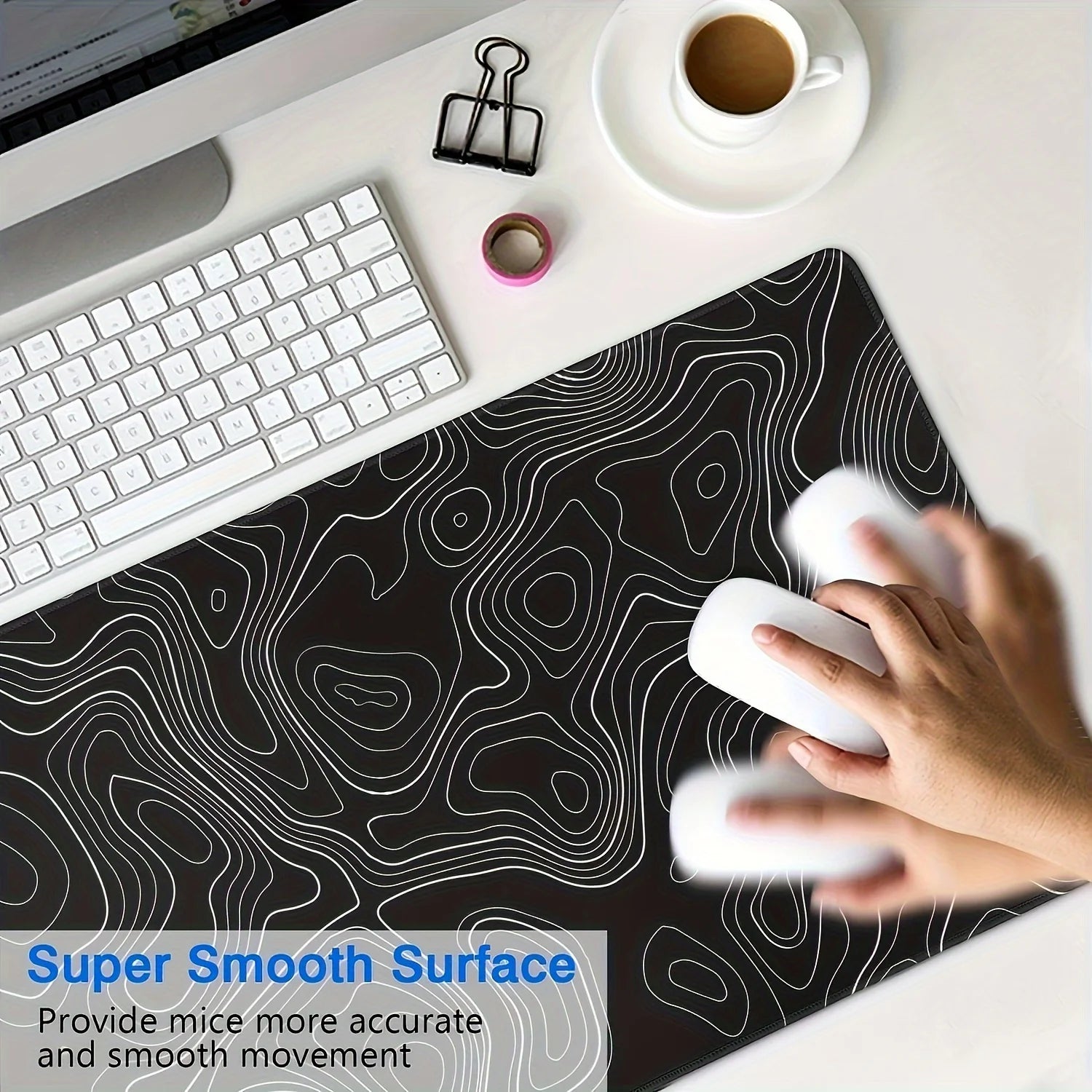 Premium Extended Gaming Mouse Pad - Stitched Edges