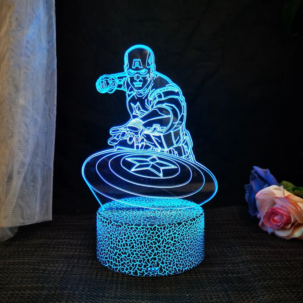 Premium Spider Man 3D Night Light - 16 Colors & Remote Control