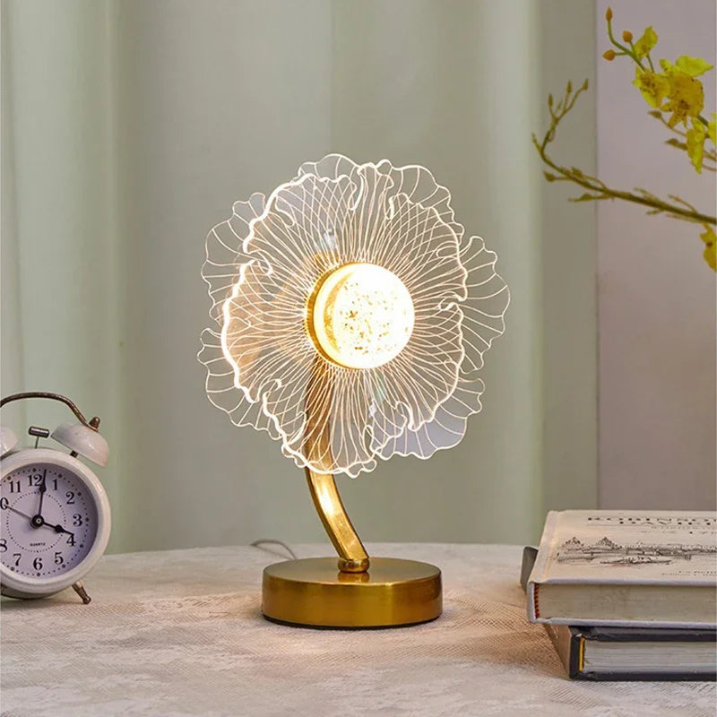 Elegant Minimalist Table Lamp - USB Powered Ambient Light
