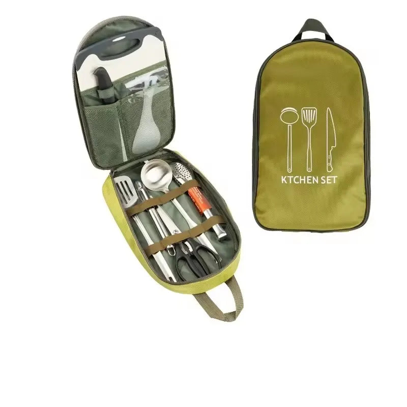Premium Camping Cookware Set - Portable Stainless Steel