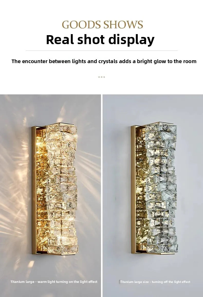 Elegant Luxury Crystal Wall Lamp - Modern Minimalist Design