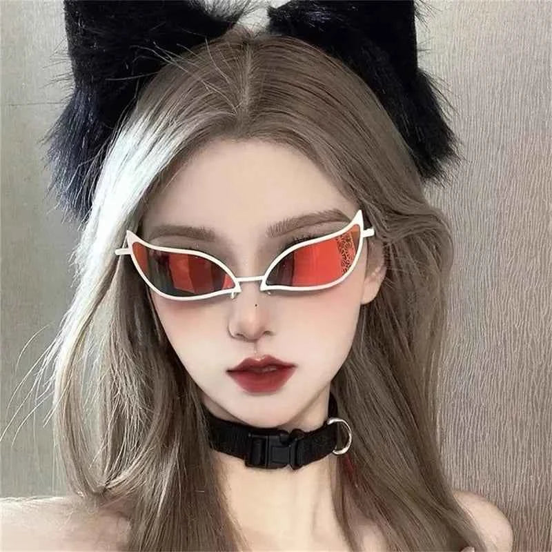 Trendy Flame-Shaped Frame Glasses - Premium Party Photo Prop
