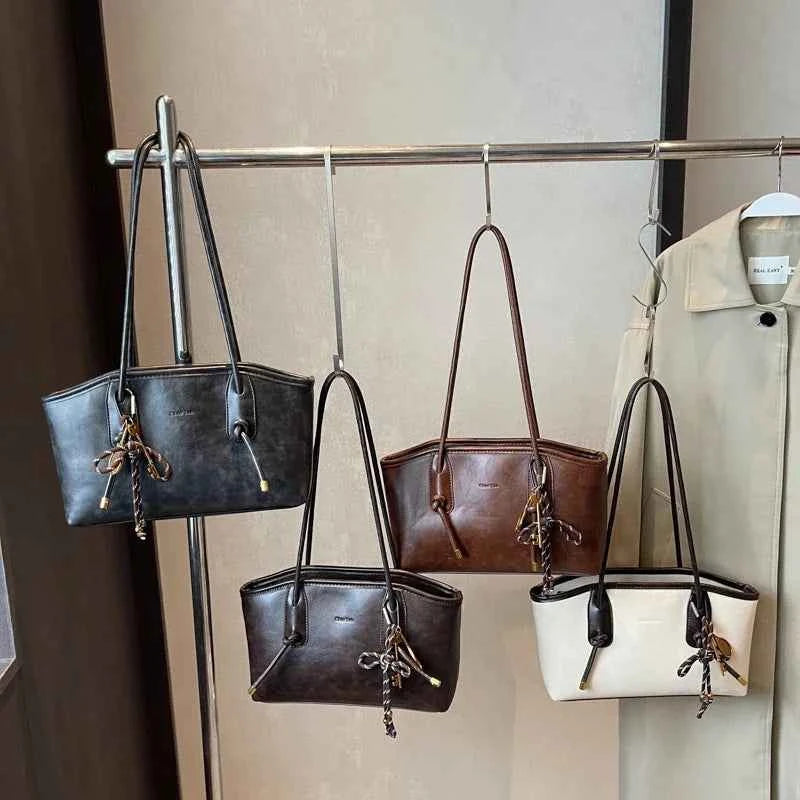 Women’s PU Leather Shoulder Bag - Y2K Retro Crossbody Bag Tote Handbag - Tulique