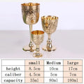Elegant Pure Brass Wine Glass - Handmade Small Goblet