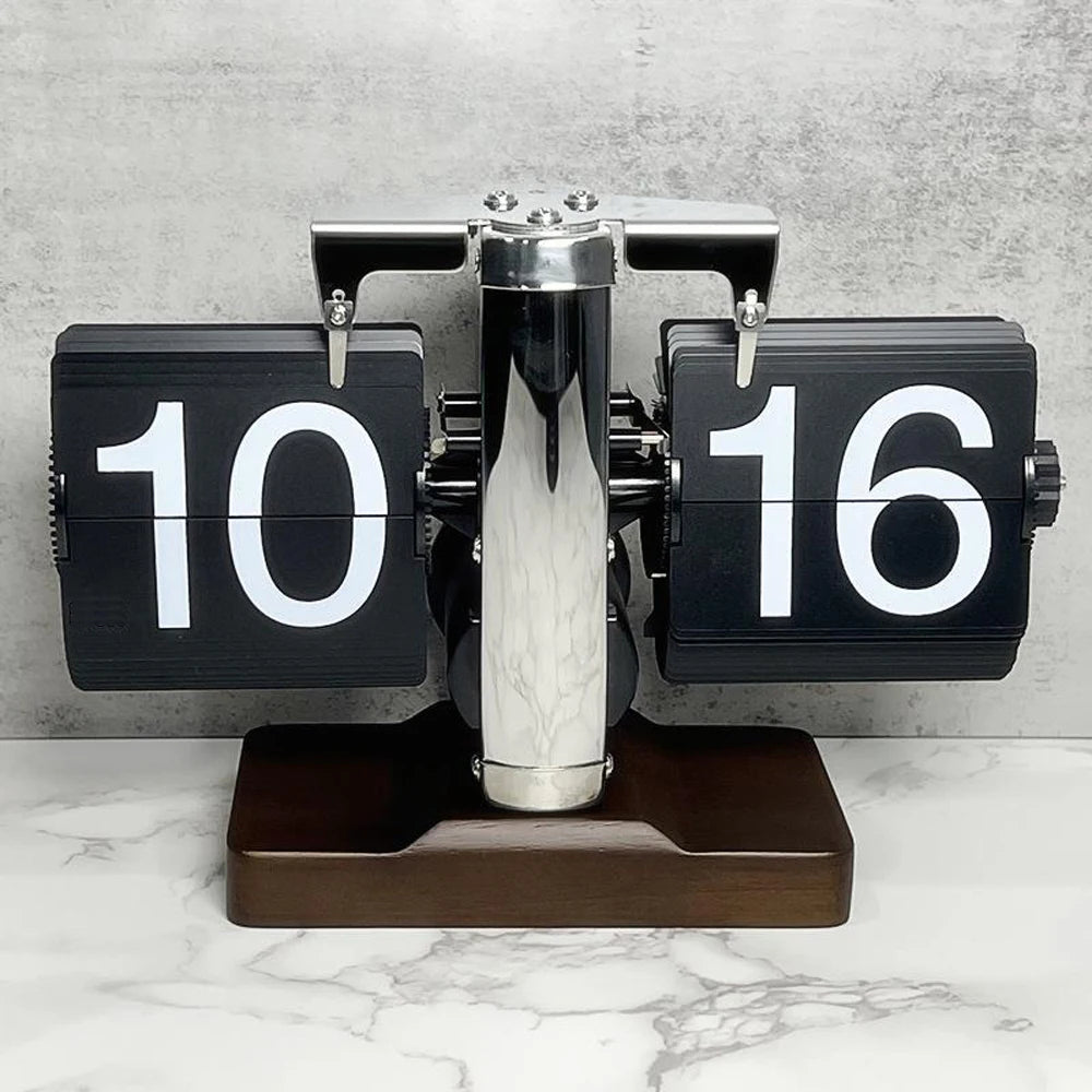 Elegant Automatic Flipping Clock - Modern Home Decor