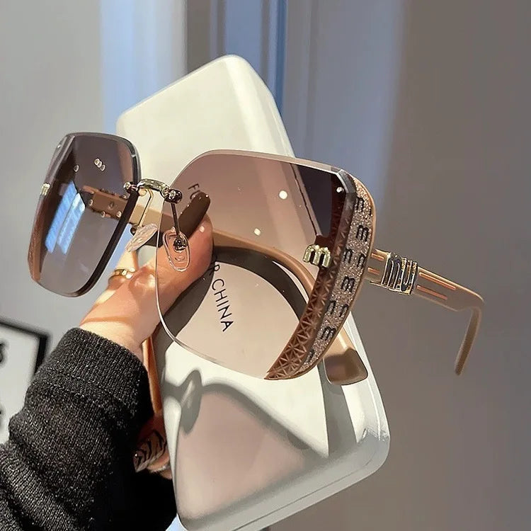 Luxury Square Sunglasses for Women - Vintage Trendy UV Protection