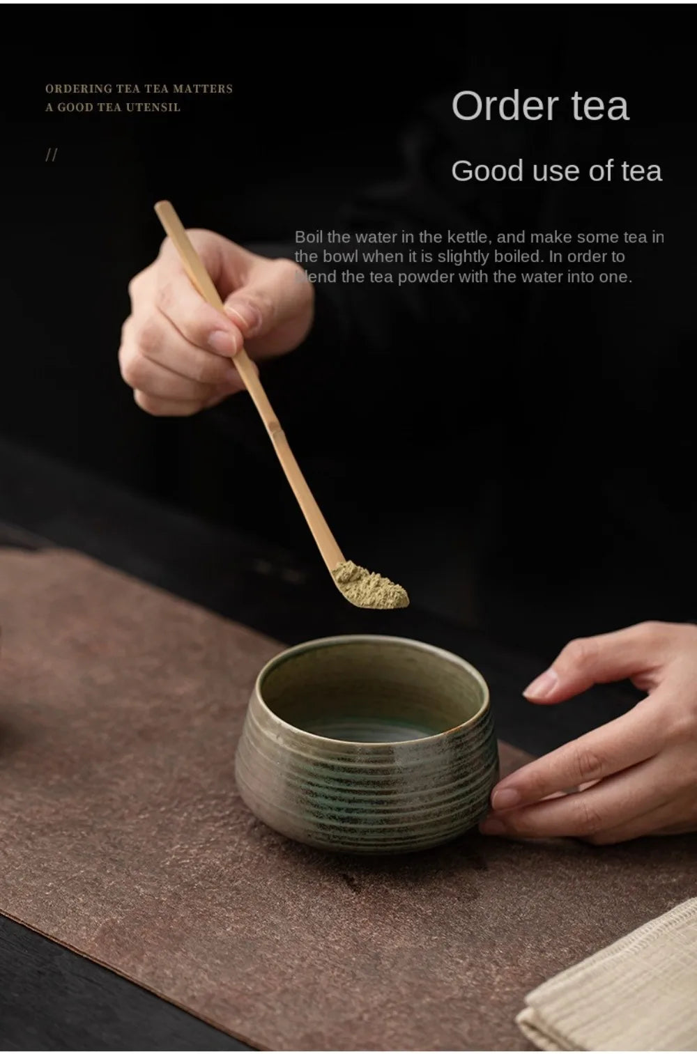 Premium Ceramic Matcha Bowl - Smooth Large Capacity