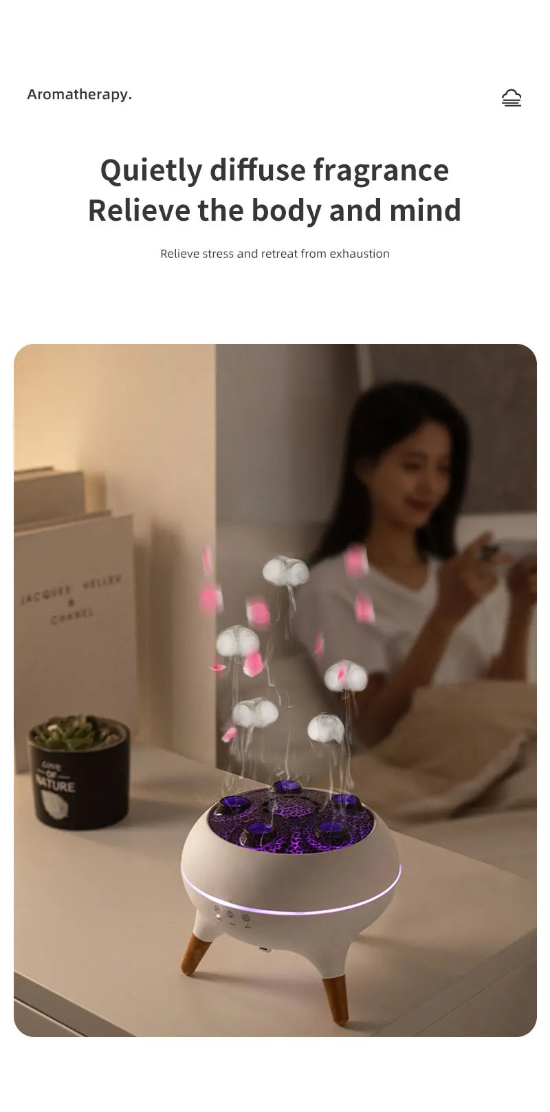 Elegant Jellyfish Humidifier - Ultrasonic Aromatherapy Diffuser
