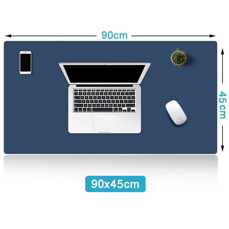 Premium Large Gaming Mouse Pad - Waterproof PU Leather Desk Mat