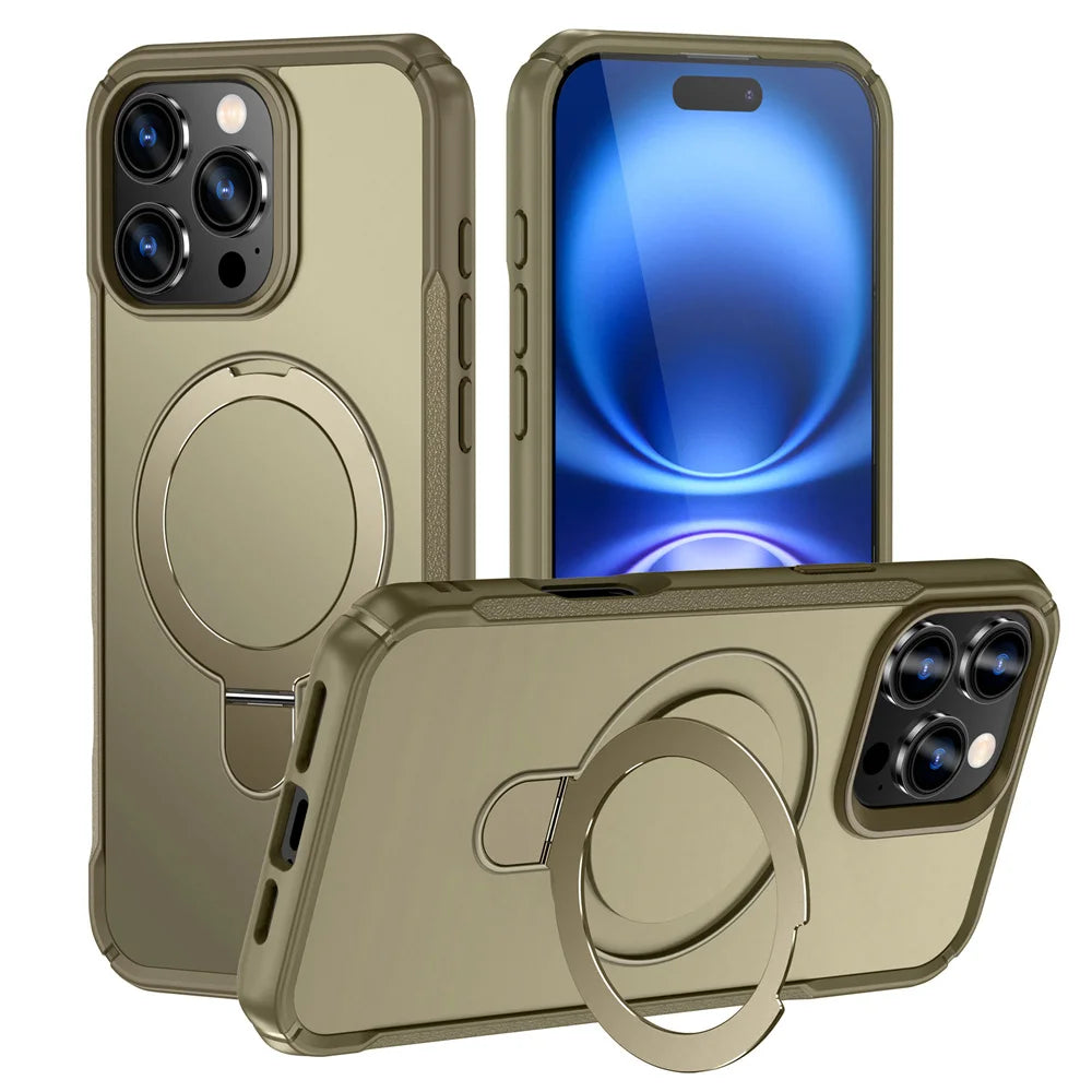 Premium Magnetic iPhone Case with Foldable Stand