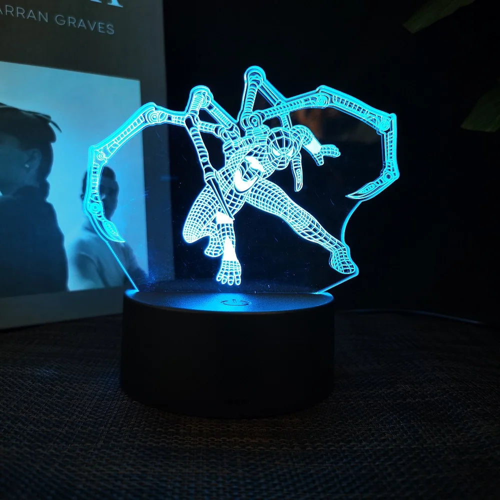 Marvel Iron Man 3D Acrylic Night Light - 16 Colors Remote