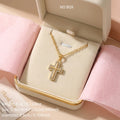 Elegant Cross Necklace - Luxury Collarbone Chain for Women