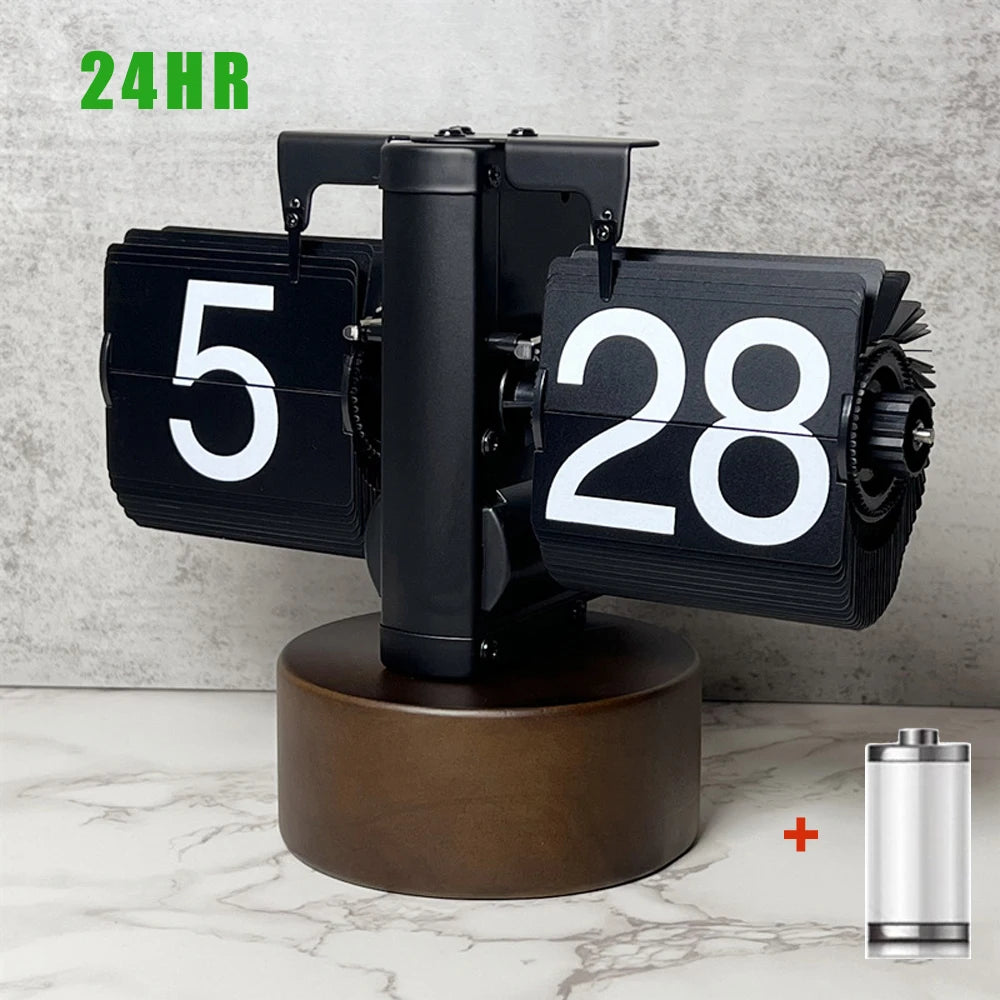 Elegant Automatic Flipping Clock - Modern Home Decor