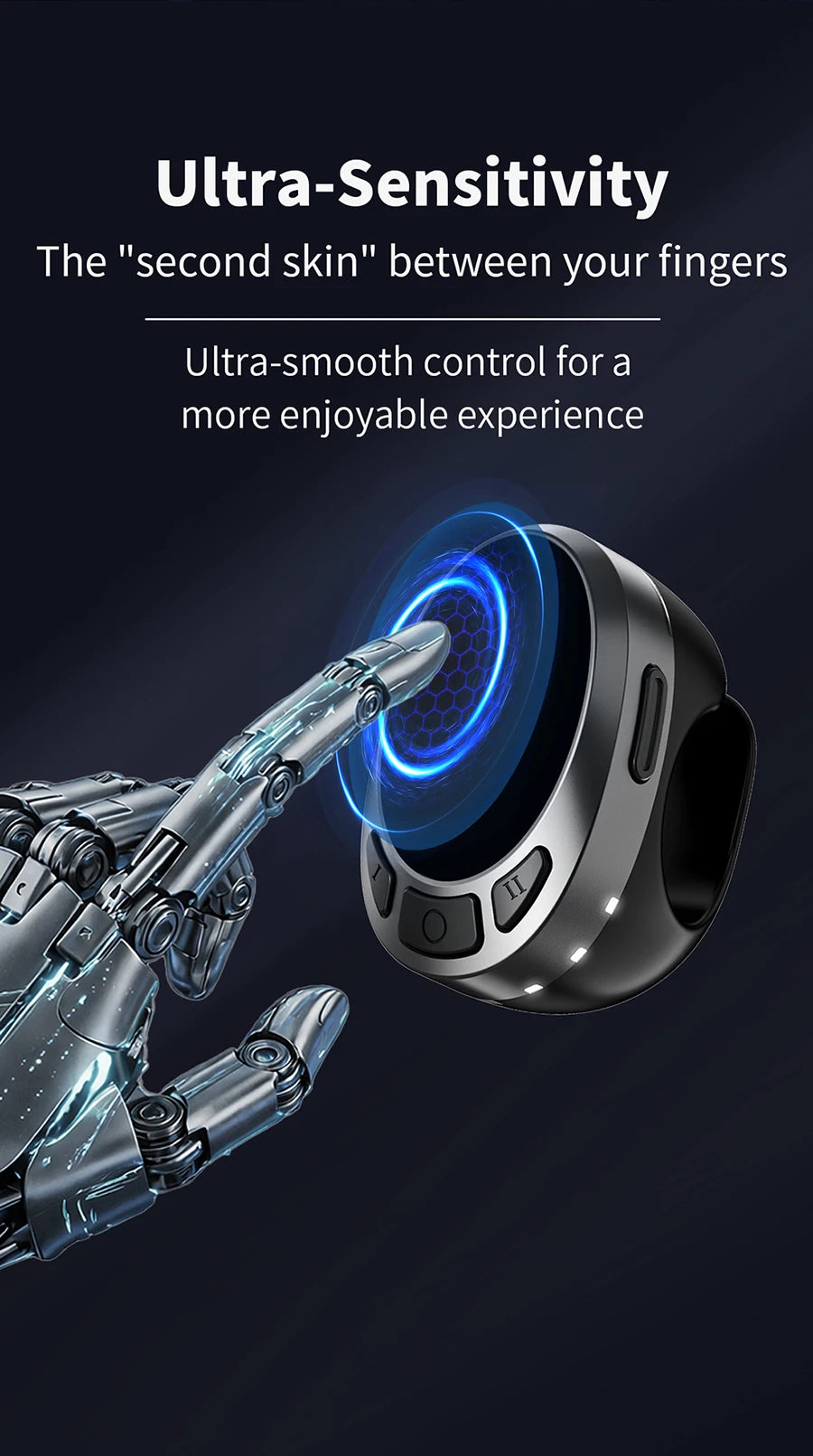 Premium Wireless Scrolling Ring - Bluetooth Remote for TikTok & Ebooks