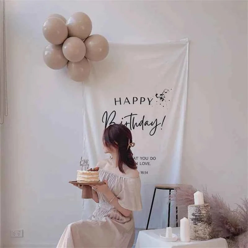 Premium Birthday Backdrop Tapestry - Festive Home Decor