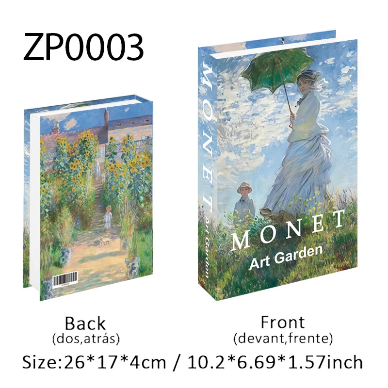 Elegant Luxury Decorative Books - Van Gogh Monet Picasso Series
