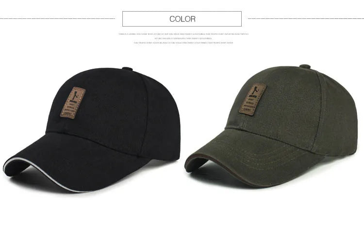 Premium Structured Baseball Cap - Solid Snapback Sunhat