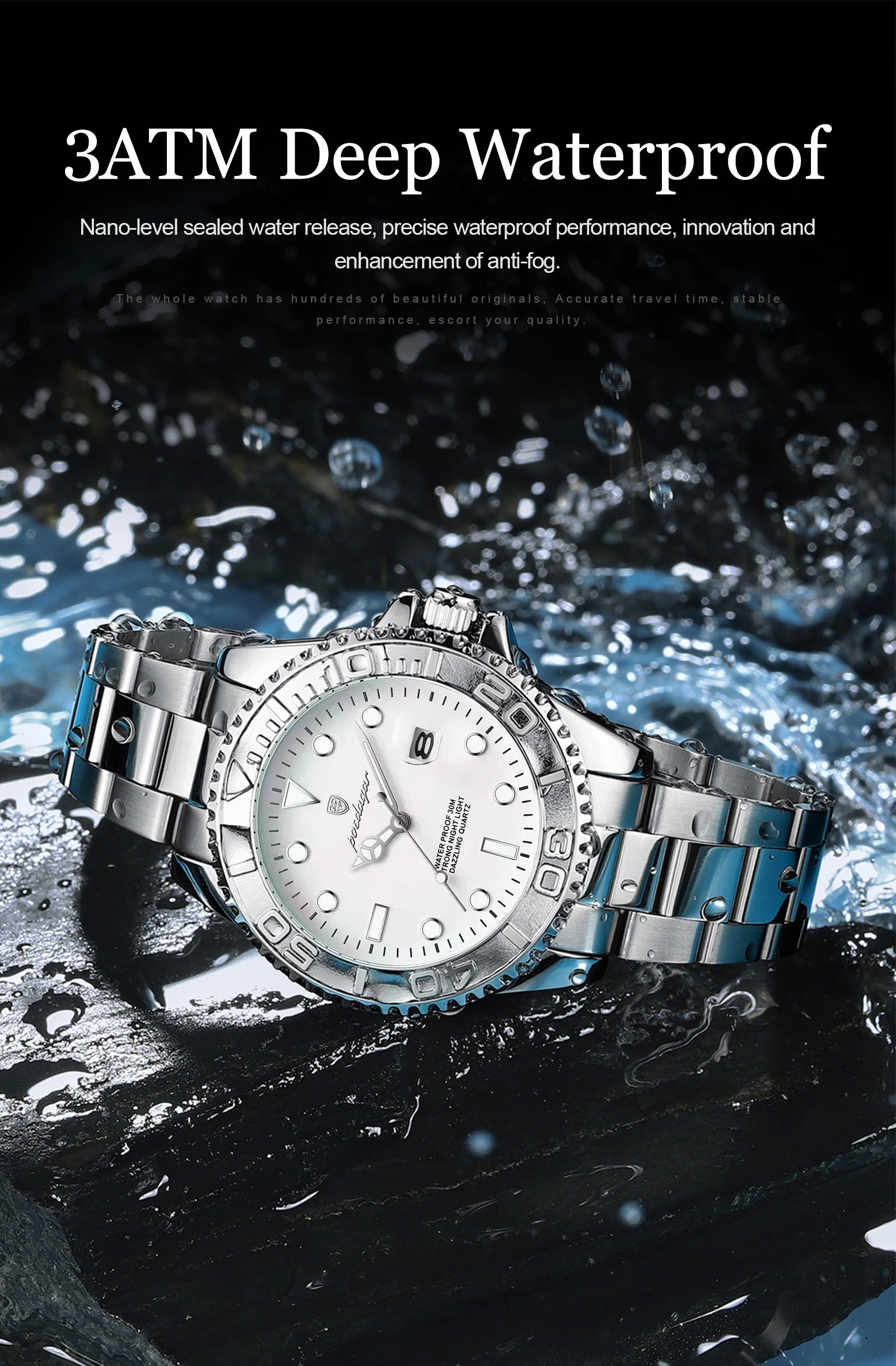Luxury Military Men's Watch - Waterproof & Luminous