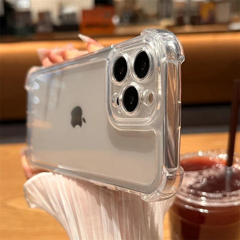Luxury Shockproof iPhone Case - Clear Bumper Cover
