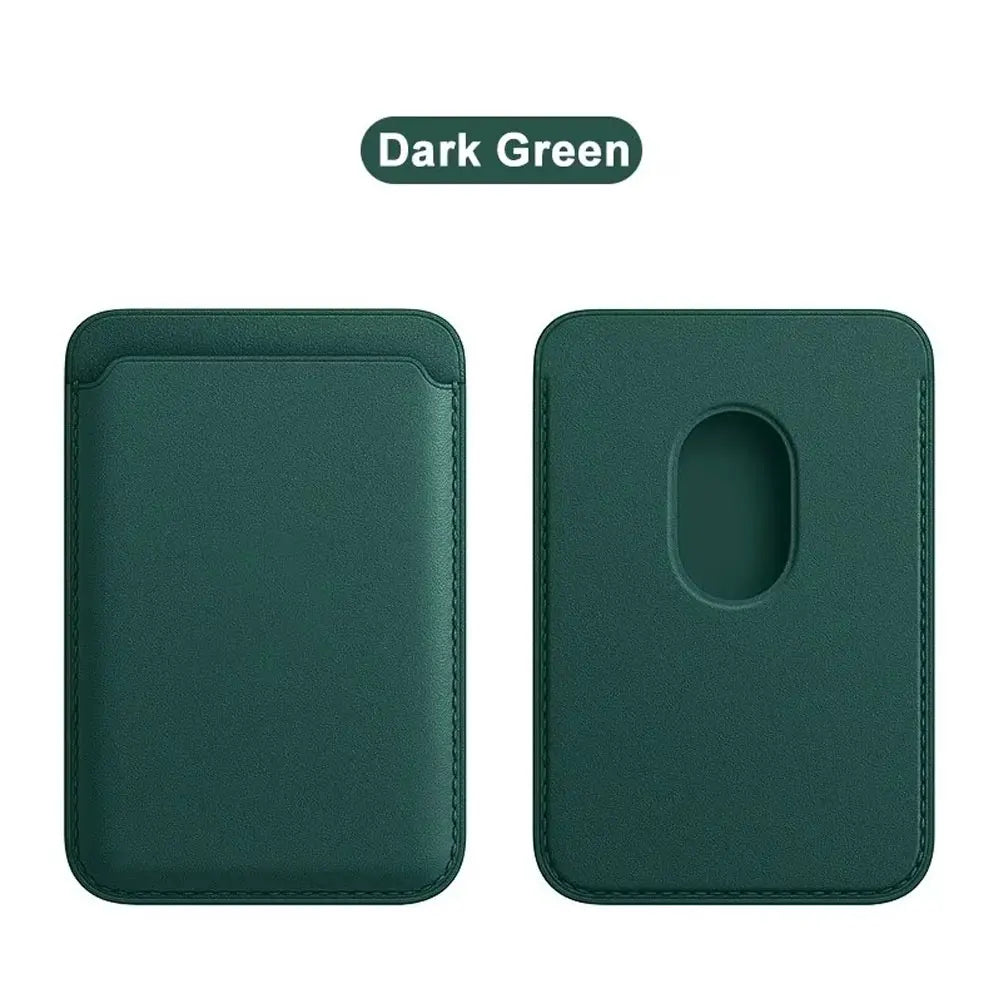Luxury Magnetic Leather Wallet Case - MagSafe Compatible Cover