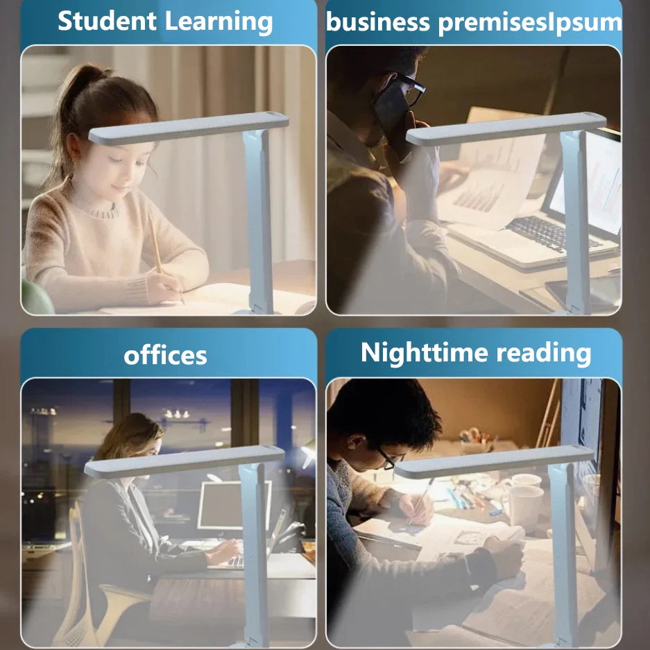 Premium Foldable Eye Protection Desk Lamp - USB & Plug-in