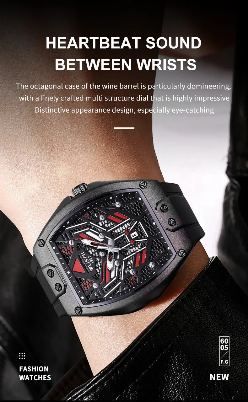 Luxury Men's Luminous Quartz Watch - Waterproof & Trendy