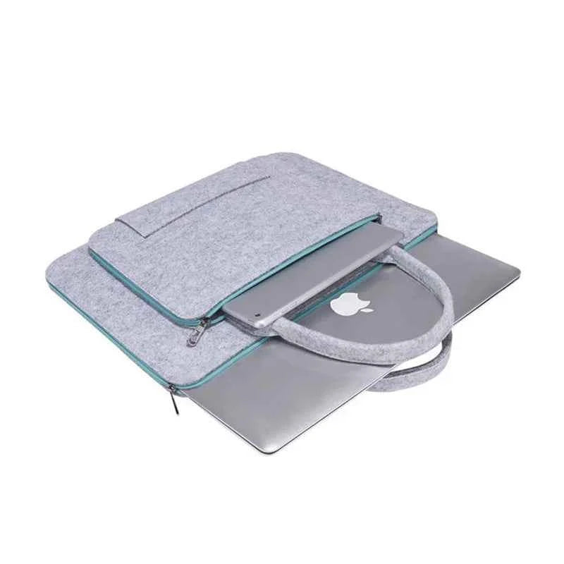 High Quality Laptop Bag, Felt Laptop Sleeve Notebook Computer Case Carrying Bag Pouch With Handle For  Asus / Lenovo