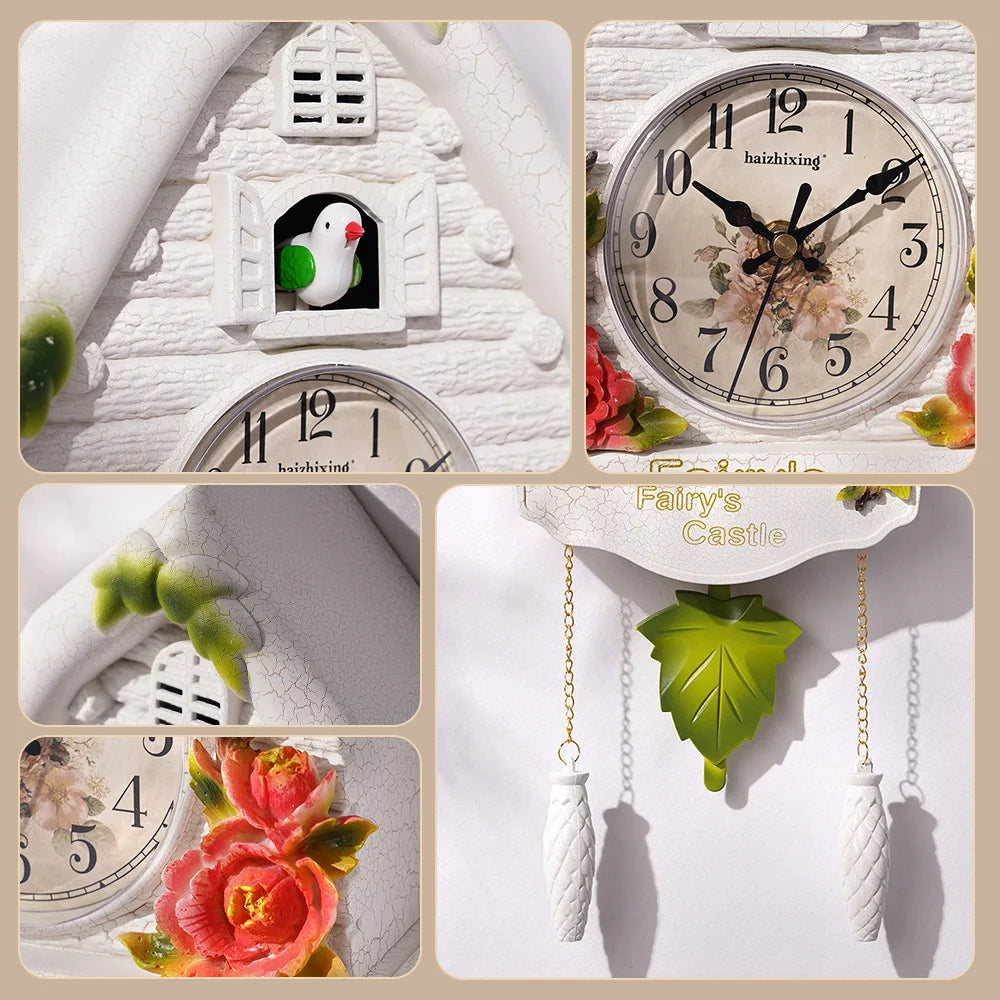 Elegant Cuckoo Wall Clock - European Style Home Decor