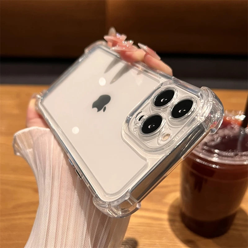 Luxury Shockproof iPhone Case - Clear Bumper Cover