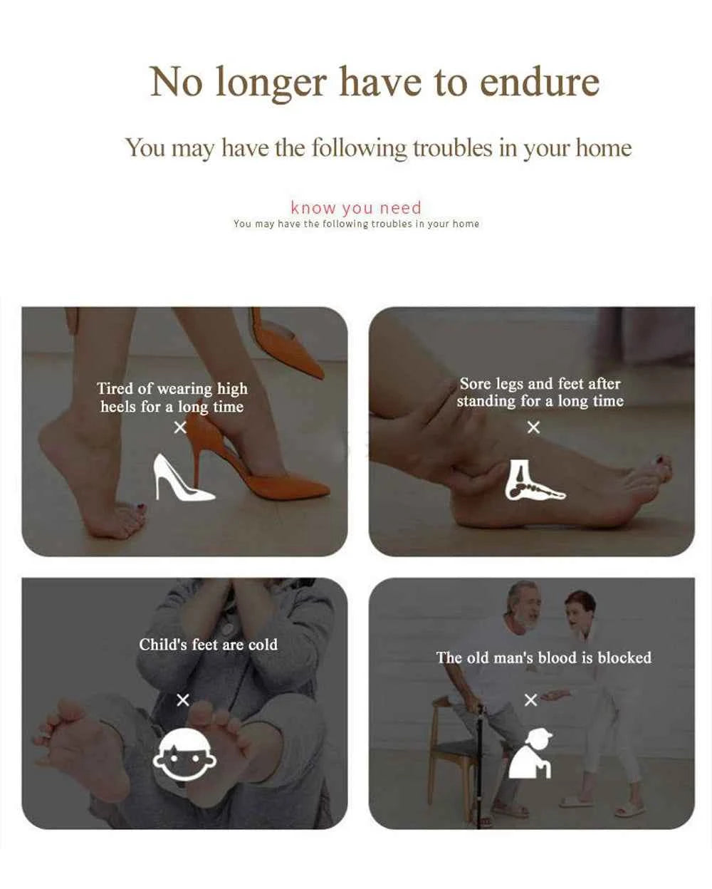 Premium EMS Foot Massager for Circulation & Relief