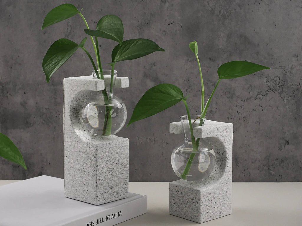 Silicone Vase Mold for DIY Epoxy Resin, Plaster, and Cement Hydroponic Planters - Tulique