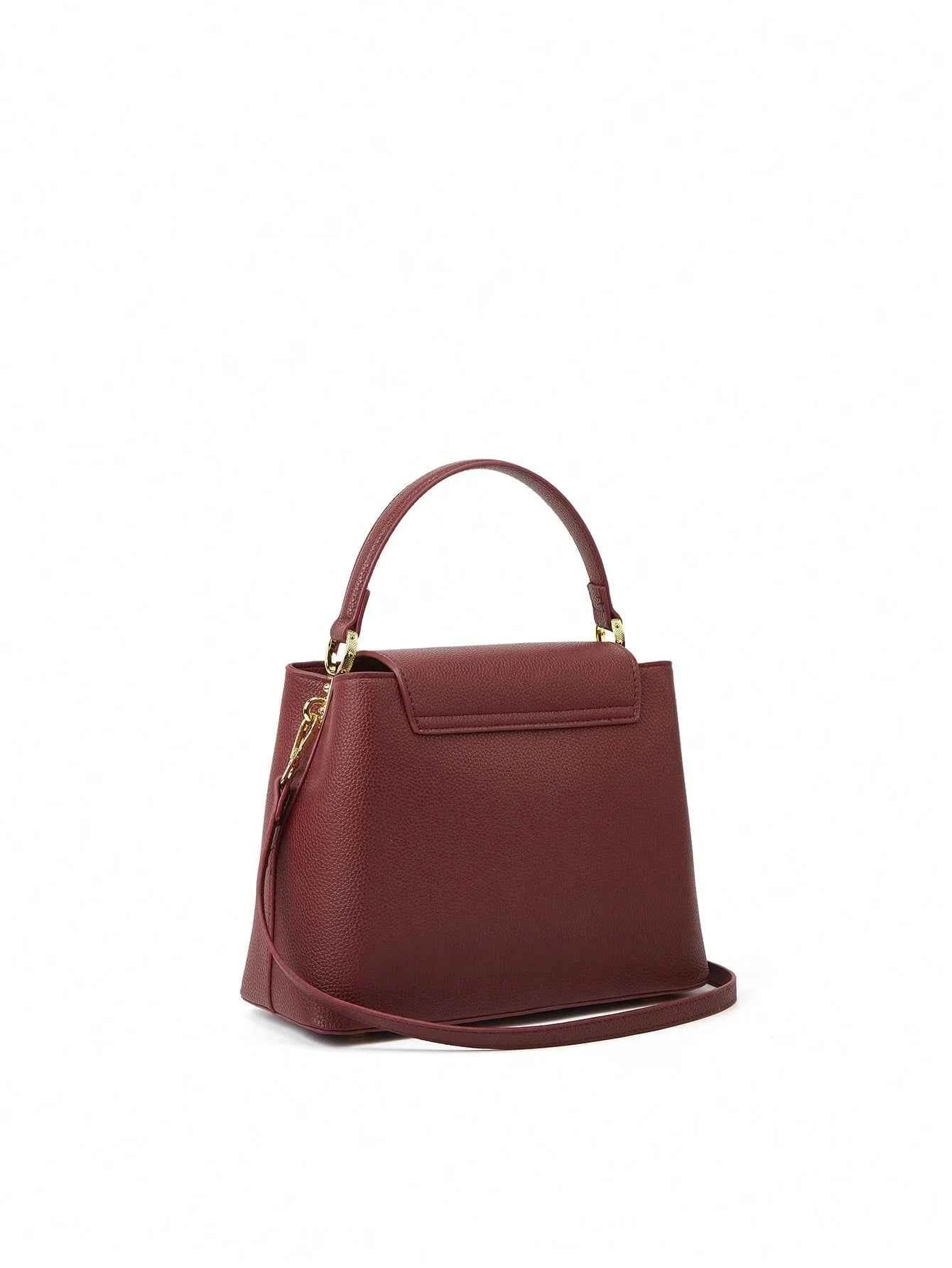 Elegant V-Shaped Bucket Bag - Trendy Women's Small Messenger