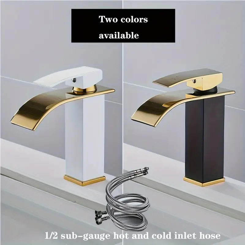 Elegant Waterfall Kitchen Faucet - Dual Control Stainless Steel