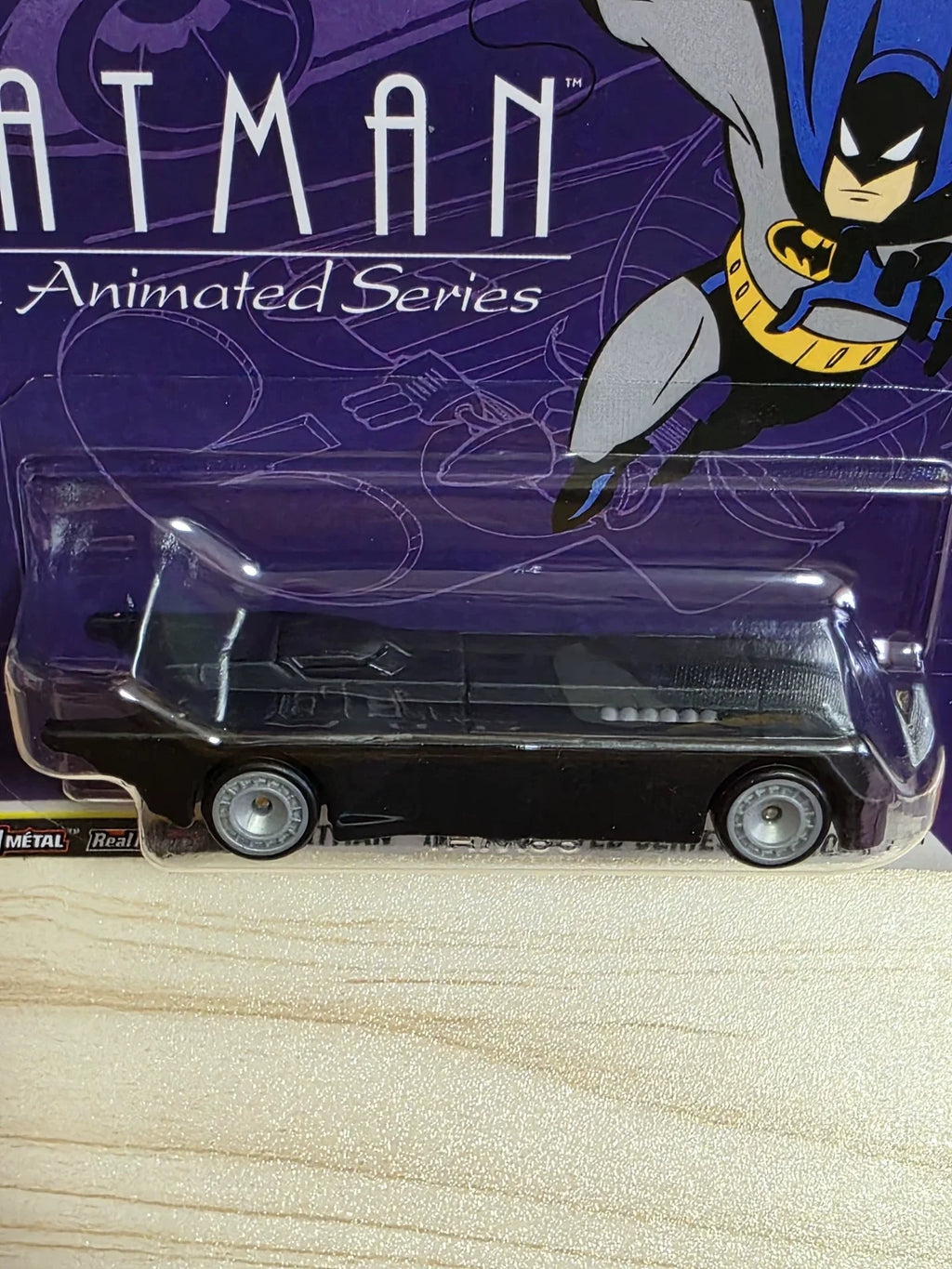 Premium Batman Diecast Car - 1:64 Scale Animated Series Batmobile